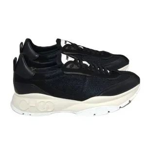 Jimmy Choo Shoes Jimmy Choo Mens Black Raine Sneakers